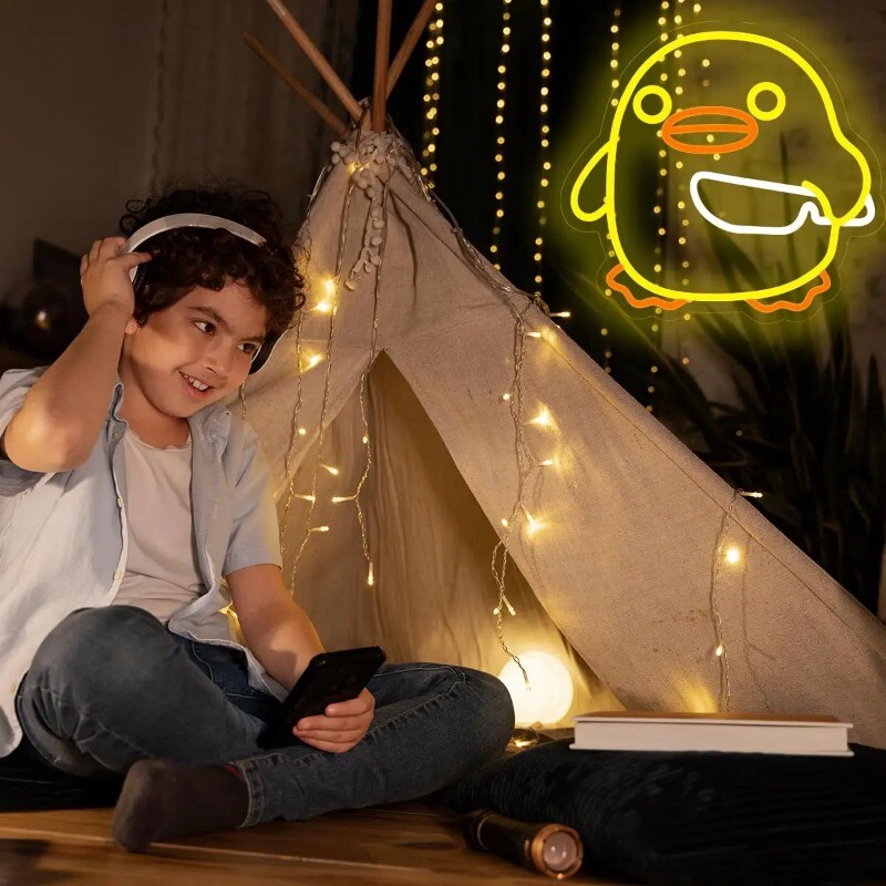 „Anties“ neoninė iškaba, skirta sienų dekoravimui LED Juokingi neoniniai šviestuvai miegamiesiems USB maitinami anime neoniniai ženkliukai vaikams žaidimų kambario baro vakarėlio dekoravimui