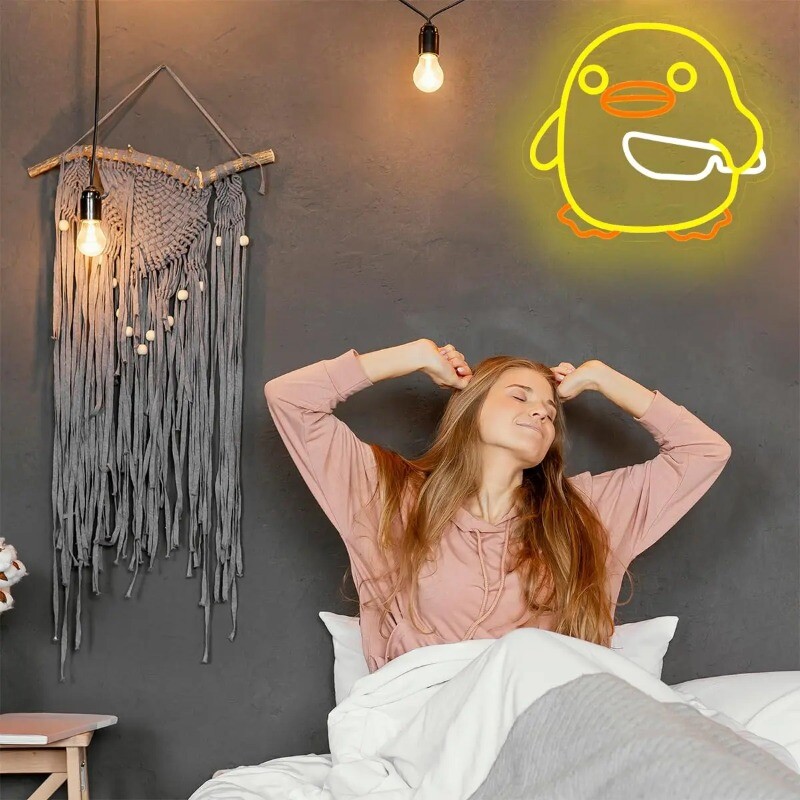 „Anties“ neoninė iškaba, skirta sienų dekoravimui LED Juokingi neoniniai šviestuvai miegamiesiems USB maitinami anime neoniniai ženkliukai vaikams žaidimų kambario baro vakarėlio dekoravimui