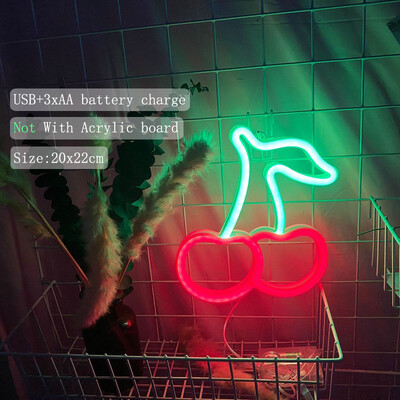 Wanxing Banana Shape Neoninės šviesos iškabos Kambario sienų dekoro lempa LED Neoninė lempa Sieninis Menas Neoniniai naktiniai šviestuvai Pakabinami LED vakarėliui