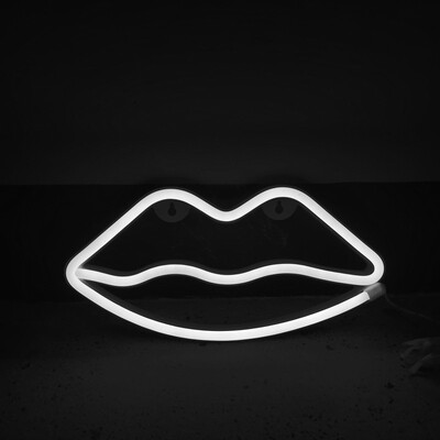 LED neoninės šviesos lūpos Raudona Rožinė Mėlyna Balta Violetinė Šilti Spalvingi iškabos su USB/AA*3 Maitinamas kambario sienų vakarėlių vestuvių dekoravimui