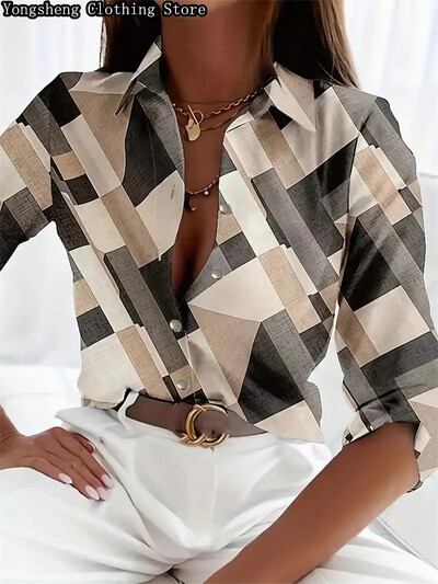 2024. gada vasaras sieviešu apdrukāts ledus zīda krekls ar garām piedurknēm, neatkarīga stacija, jauns, populārs Havaju brīvdienu apģērbs