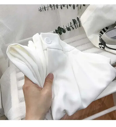 Μόδα ελαστικό ψηλόμεσο γυναικείο παντελόνι Άνοιξη φθινόπωρο casual χαλαρό μαύρο παντελόνι γυναικείο κοστούμι με εννέα πόντους Παντελόνι Streetwear