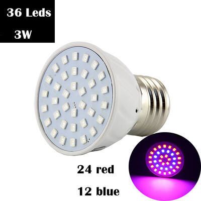 LED pirn taime kasvuvalgusti E27 kasvuhoone kasvulamp Sisekasvatuskasti kasvuhoone Lill 1W 2W 3W 4W 5W