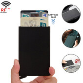 Smart Wallet hitelkártyatartó fém vékony vékony férfi női pénztárcák felugró minimalista pénztárca kis fekete pénztárca fém pénztárca