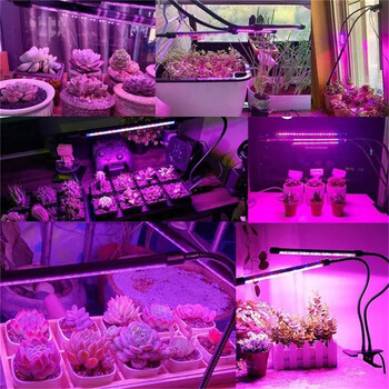 Λάμπα USB Plants Grow 1-4 Heads Full Spectrum Led Grow Light with Timer Dimmable Phyto Succulent Lamp Συμπληρωματικό φωτιστικό