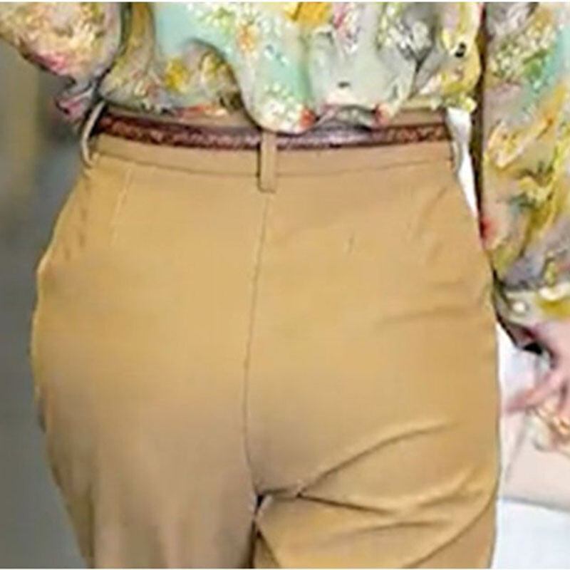 Fehér nadrág tavaszi őszi magas derekú női öltöny nadrág Advanced Sense irodai női elegáns egyenes nadrág fekete khaki nadrág