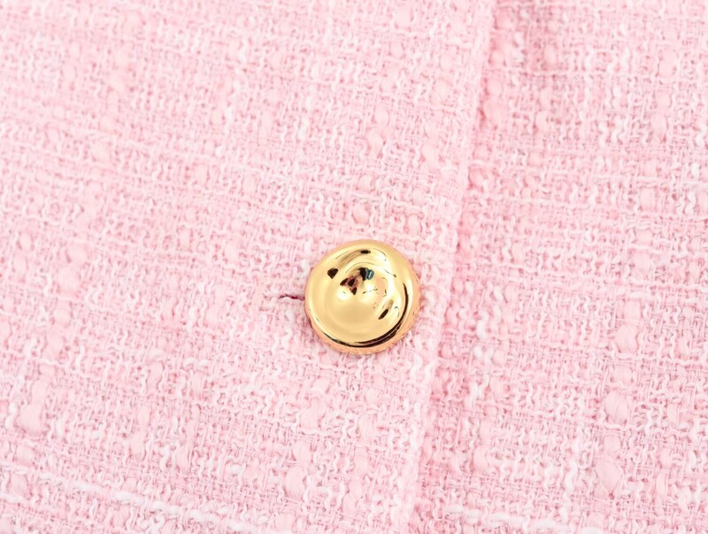 TRAFZA 2024 női tavaszi nyár irodai női tömör blézerek egysoros textúrájú dzseki O-nyakú divatos női alkalmi blézer