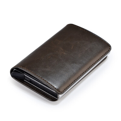 EASTNIGHTS hitelkártya-tartó férfi névjegykártya-tok Női Rfid Automata felugró fém bankkártya-tartó alumínium pénztárca TWB036