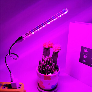 USB LED Grow Light 14LEDs Red 7LEDs Blue Full Spectrum Plant Grow Lamp Growth Desktop for Desktop Growth Lights for Indoor Greenhouse Plants Seed