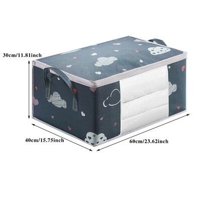 Nagy kapacitású paplantároló táska Vízálló takaró válogatótáskák porálló szekrénysorrendező dobozok ágy alatti háztartási tároló