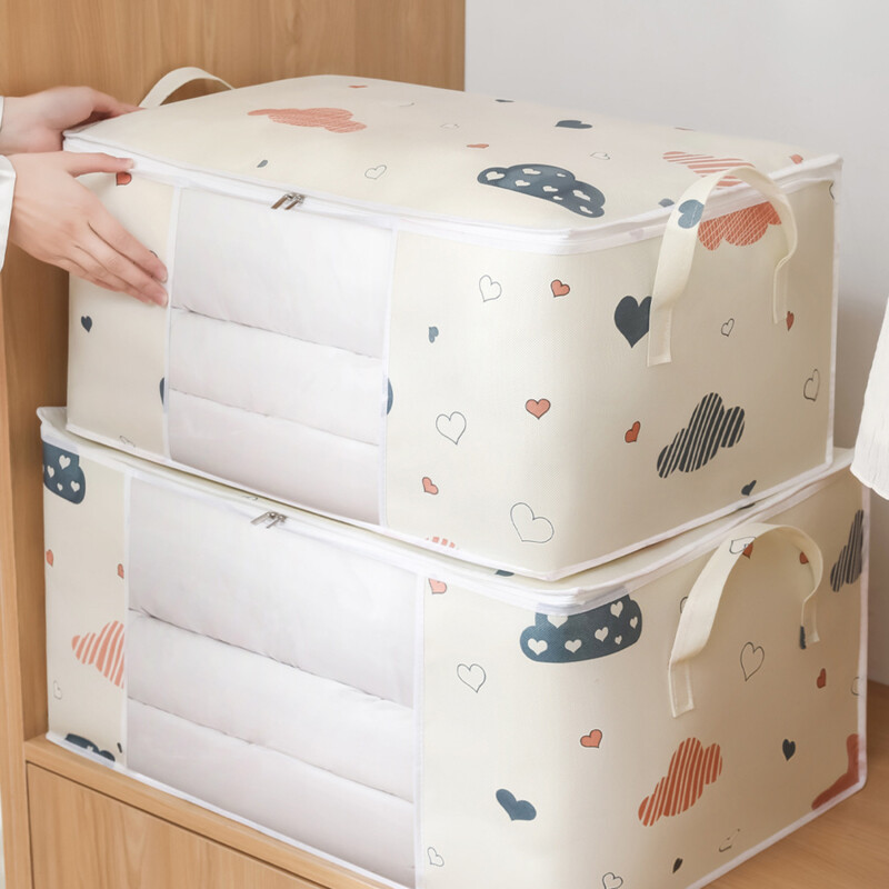 Nagy kapacitású paplantároló táska Vízálló takaró válogatótáskák porálló szekrénysorrendező dobozok ágy alatti háztartási tároló