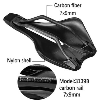 elitaone Bicycle Saddle Carbon Rail 130g Road/mtb Bike 245x139mm