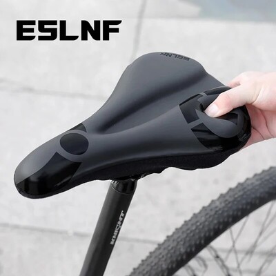 ESLNF Gel moale pentru bicicletă, anti-alunecare, impermeabilă, husă de șa, pernă căptușită pentru bicicletă sport, în aer liber, cu absorbție a șocurilor, husă căptușită