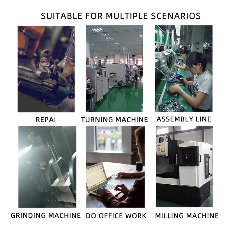 Darbinis žibintas itin ryškus skaidrus apšvietimas 110-220V 5W LED reguliuojamo kaklo fiksuoto pagrindo šviesos kištukas gali būti pritaikytas