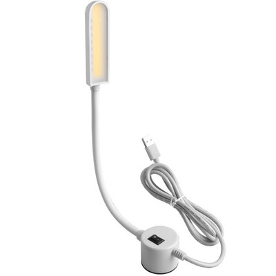 Juodai balta USB siuvimo mašinos magnetinė lemputė 6000K šaltai balta LED magnetinė lempa namams, biurui, bendrabučiui, siuvimo stalui