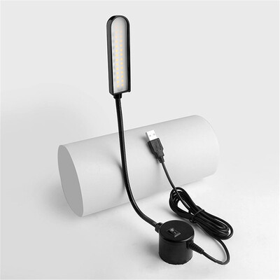 Juodai balta USB siuvimo mašinos magnetinė lemputė 6000K šaltai balta LED magnetinė lempa namams, biurui, bendrabučiui, siuvimo stalui