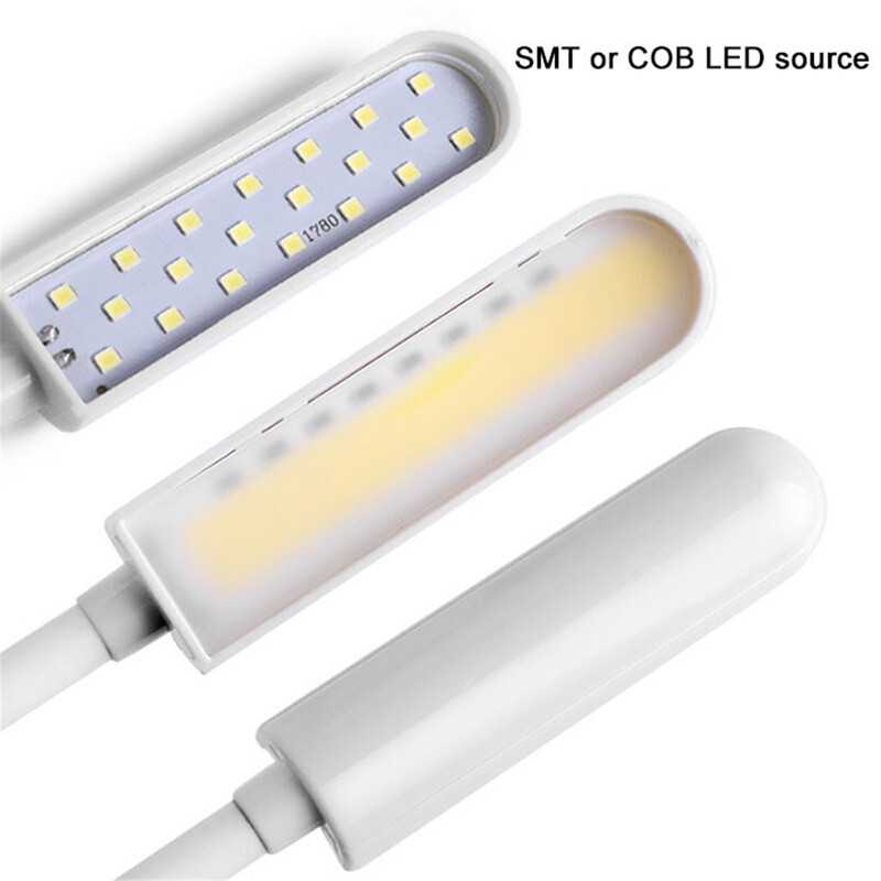 Juodai balta USB siuvimo mašinos magnetinė lemputė 6000K šaltai balta LED magnetinė lempa namams, biurui, bendrabučiui, siuvimo stalui