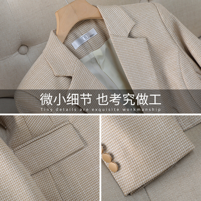 Luksusa mazi sieviešu rozā žakete sieviešu profesionālie uzvalki sieviešu temperamenta uzvalki modes intervija formāli bikškostīmi