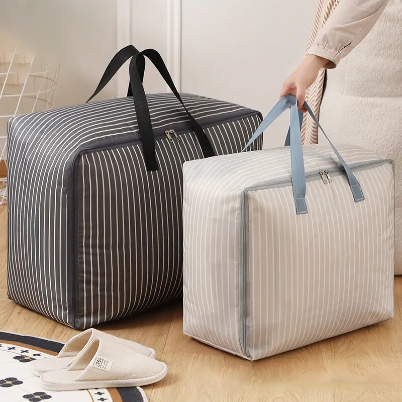 Összehajtható paplan ruhatároló táska Hordozható mozgótáskák Nagy kapacitású porálló táskák Többfunkciós háztartási cikkek tároló táska