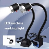 LED CNC staklių darbo lempa Tekinimo staklės ilgos žąsies kaklo dirbtuvės Darbo žibintai 3/6/9W Super Bright pramoninės lempos siuvimas