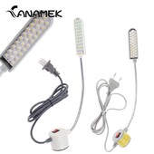 30 LED siuvimo mašinos šviesos magnetinio pagrindo darbo lemputė su žąsine LED pramoninė lempa tekinimo staklėms gręžimo presams darbo stalams