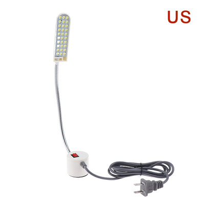 30 LED siuvimo mašinos šviesos magnetinio pagrindo darbo lemputė su žąsine LED pramoninė lempa tekinimo staklėms gręžimo presams darbo stalams