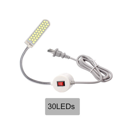 30LED siuvimo mašinos lempa 360 lanksti reguliuojama darbo lempa su žąsiena