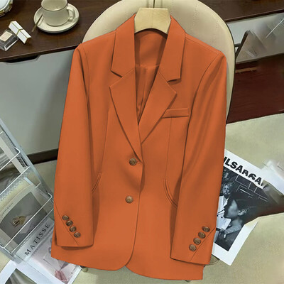 Φθινοπωρινό μακρυμάνικο μονόστομο σακάκι Mujer 2023 Fashion Blazers για Γυναικεία Casual Παλτό Χειμερινά Μπουφάν για Γυναικεία Εξωτερικά Ενδύματα
