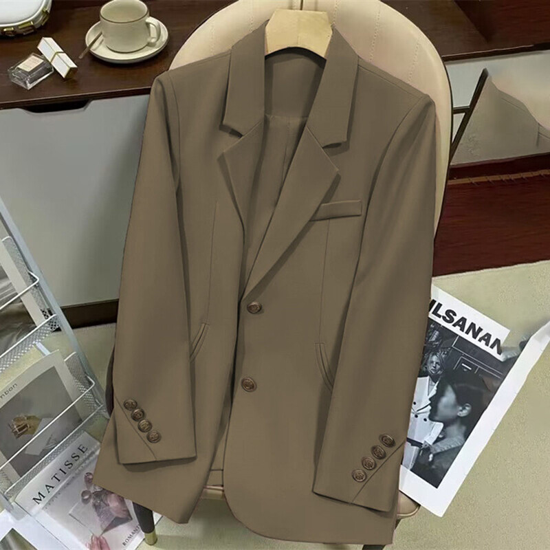 Φθινοπωρινό μακρυμάνικο μονόστομο σακάκι Mujer 2023 Fashion Blazers για Γυναικεία Casual Παλτό Χειμερινά Μπουφάν για Γυναικεία Εξωτερικά Ενδύματα
