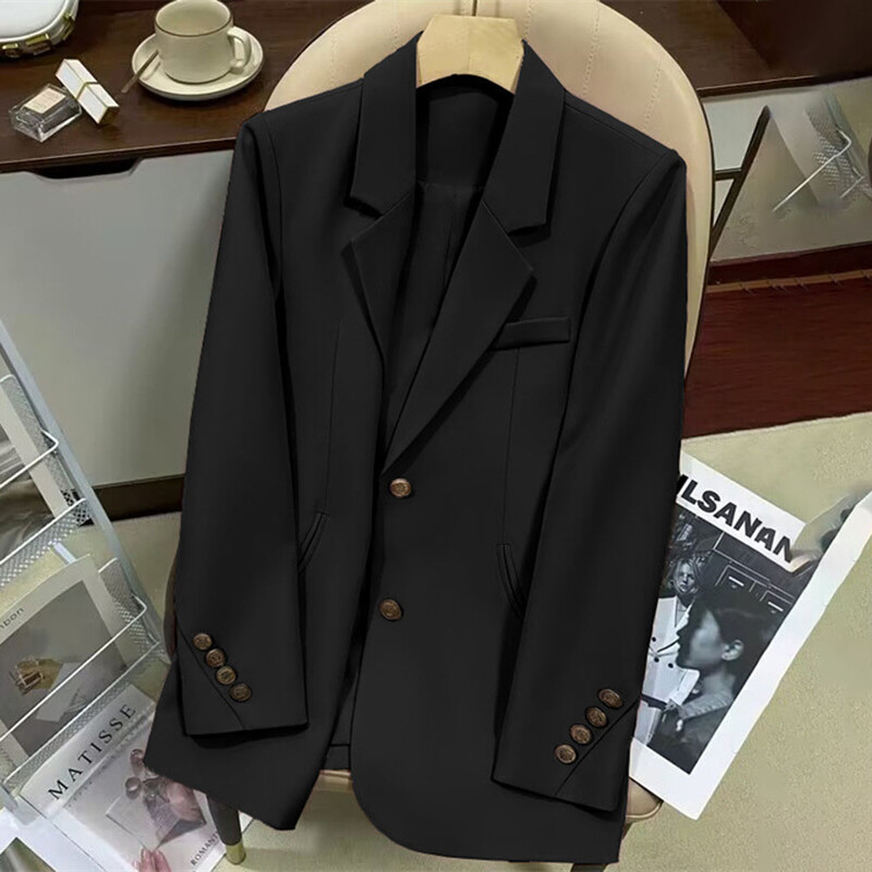 Φθινοπωρινό μακρυμάνικο μονόστομο σακάκι Mujer 2023 Fashion Blazers για Γυναικεία Casual Παλτό Χειμερινά Μπουφάν για Γυναικεία Εξωτερικά Ενδύματα