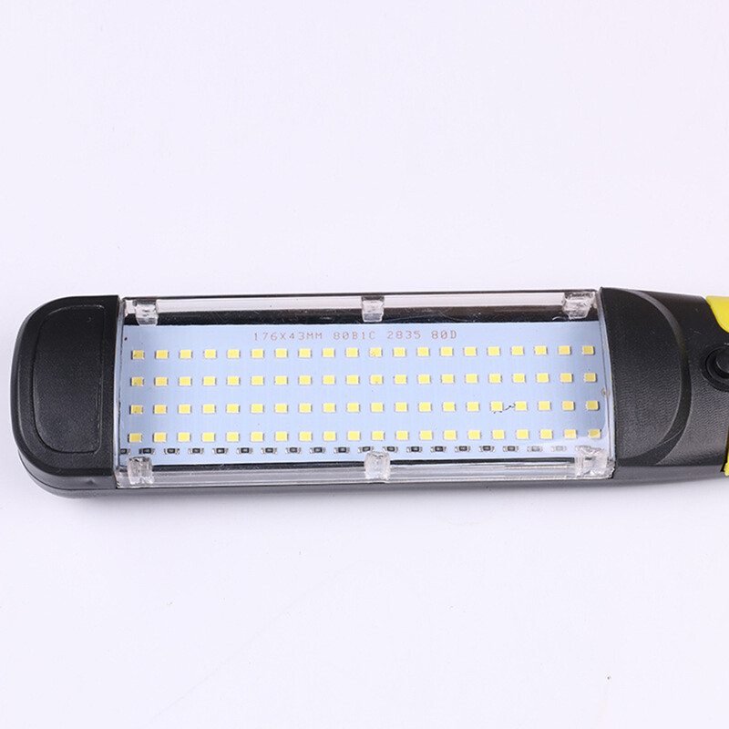 Φωτισμός εργασίας 110V 220V LED Φορητός φακός 80LED Μαγνητικός επιθεώρηση αυτοκινήτου Φωτισμός Φανάρι εργασίας Φανάρι χειρός
