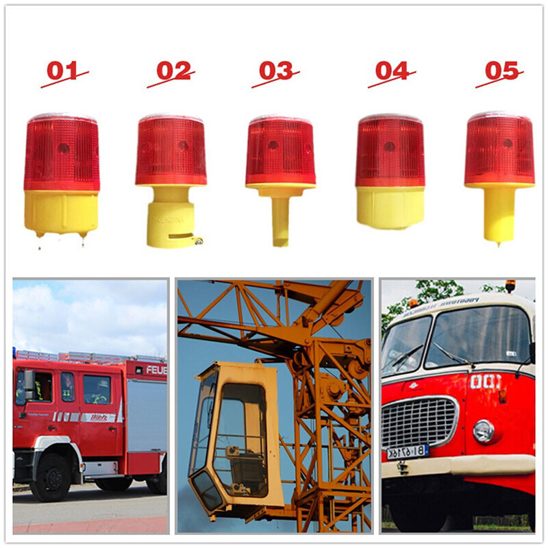 Saulės energija varomas eismo įspėjamasis žibintas LED lemputė statybvietės uosto kelio avariniam apšvietimui