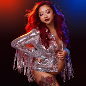 Ρετρό φούντα παγιέτα παλτό φωτογραφίας εγκυμοσύνης Έγκυος φωτογράφιση για γυναίκες Αξεσουάρ φωτογραφίας Rock Fashion Jacket