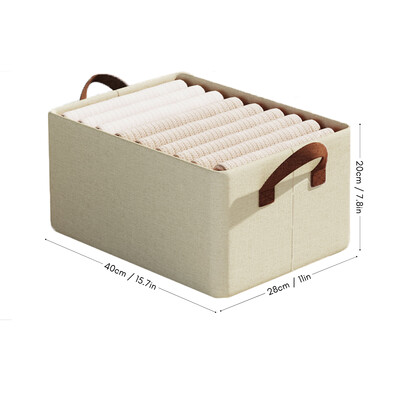 Organizator de haine 1pc, cutie de depozitare stratificată dulap de îmbrăcăminte în stil sertar de uz casnic pliabil, depozitare portabilă cationică din material textil