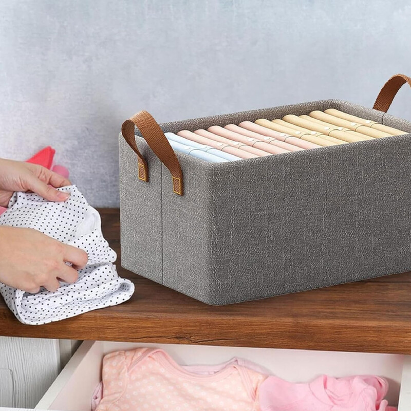 Organizator de haine 1pc, cutie de depozitare stratificată dulap de îmbrăcăminte în stil sertar de uz casnic pliabil, depozitare portabilă cationică din material textil