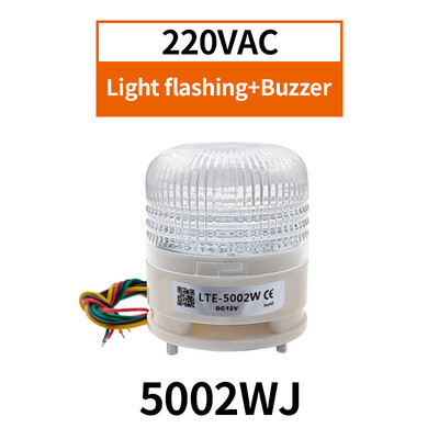 LTA5002 12V 24V 220V 3 boje Strobe Signal Svjetlo upozorenja Svjetlo indikatora magneta LED svjetiljka Malo treptanje zujalice Sigurnosni alarm