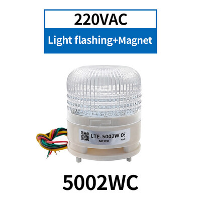 LTA5002 12V 24V 220V 3 boje Strobe Signal Svjetlo upozorenja Svjetlo indikatora magneta LED svjetiljka Malo treptanje zujalice Sigurnosni alarm
