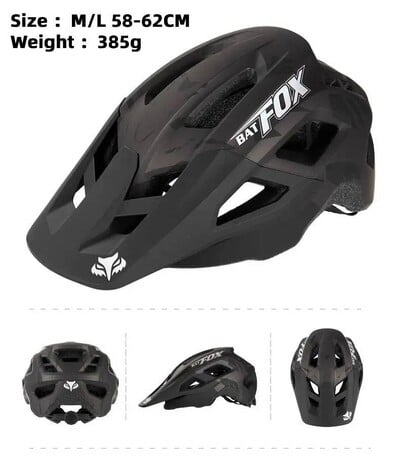 BATFOX Mountain Bike MTB Cască Cască de ciclism Downhill XC Bicicletă Drum Ultrauşor Bărbaţi Femei Casco Ciclismo turnat integral