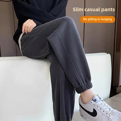 Παντελόνι εγκυμοσύνης Άνοιξη Φθινόπωρο Εξωτερικά Φούτερ Παντελόνια Casual Base Φθινοπωρινή Συλλογή Εγκυμοσύνη Πρώιμο Στάδιο Δεμένο πόδι