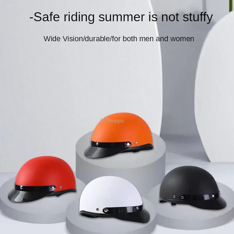 1 buc semi-cască pentru călărie, unisex, la modă, ușoară, respirabilă, fermă, patru anotimpuri, pentru doamne, protecție solară, bicicletă, scuter, cască deschisă.