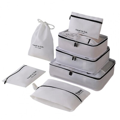 Τσάντα αποθήκευσης αποσκευών 7 τεμ. Αποθήκευση ταξιδιού που εξοικονομεί χώρο που εξοικονομεί χώρο Σετ βαλίτσα συσκευασίας βαλίτσας για ταξίδια σε εξωτερικό χώρο