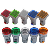 AC 50-500V 0-100A Kvadratinis LED skaitmeninis voltmetras ampermetras 110V 220V įtampos srovės matuoklis voltometras automobilio voltų stiprintuvo matuoklis