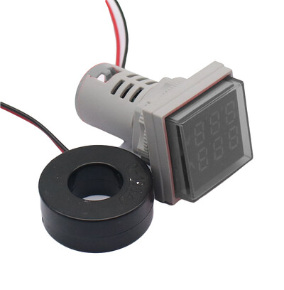 AC 50-500V 0-100A Kvadratinis LED skaitmeninis voltmetras ampermetras 110V 220V įtampos srovės matuoklis voltometras automobilio voltų stiprintuvo matuoklis