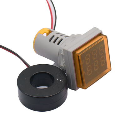 AC 50-500V 0-100A Kvadratinis LED skaitmeninis voltmetras ampermetras 110V 220V įtampos srovės matuoklis voltometras automobilio voltų stiprintuvo matuoklis