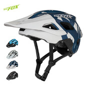 BAT FOX Camouflage Blue MTB Bike Casque casque vtt homme Mountain Bike Cască bărbați casco bicicleta Casca MTB