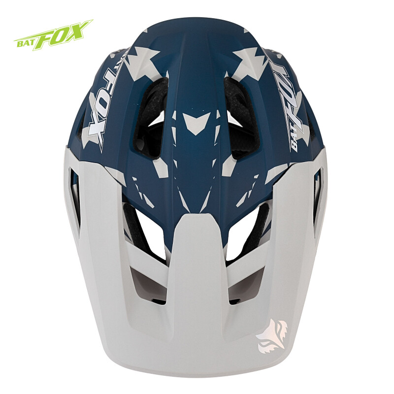 BAT FOX Camouflage Blue MTB Bike Casque casque vtt homme Mountain Bike Cască bărbați casco bicicleta Casca MTB