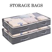 1Gb Liela zemgultas glabāšanas soma Putekļu necaurlaidīga salokāma auduma glabāšanas somas Neausti Mitrumizturīgi ar rāvējslēdzēju Apavi Apģērbi