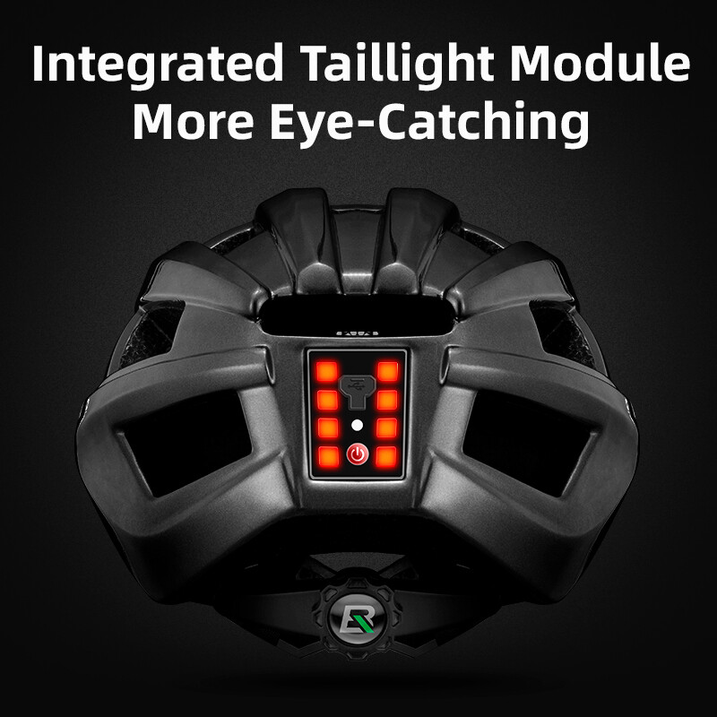 ROCKBROS Biciklistička svjetiljka Kaciga MTB Cesta USB upozorenja Stražnje svjetlo Biciklistička kaciga EPS PC Intergrally-moulded sigurnosna biciklistička kaciga