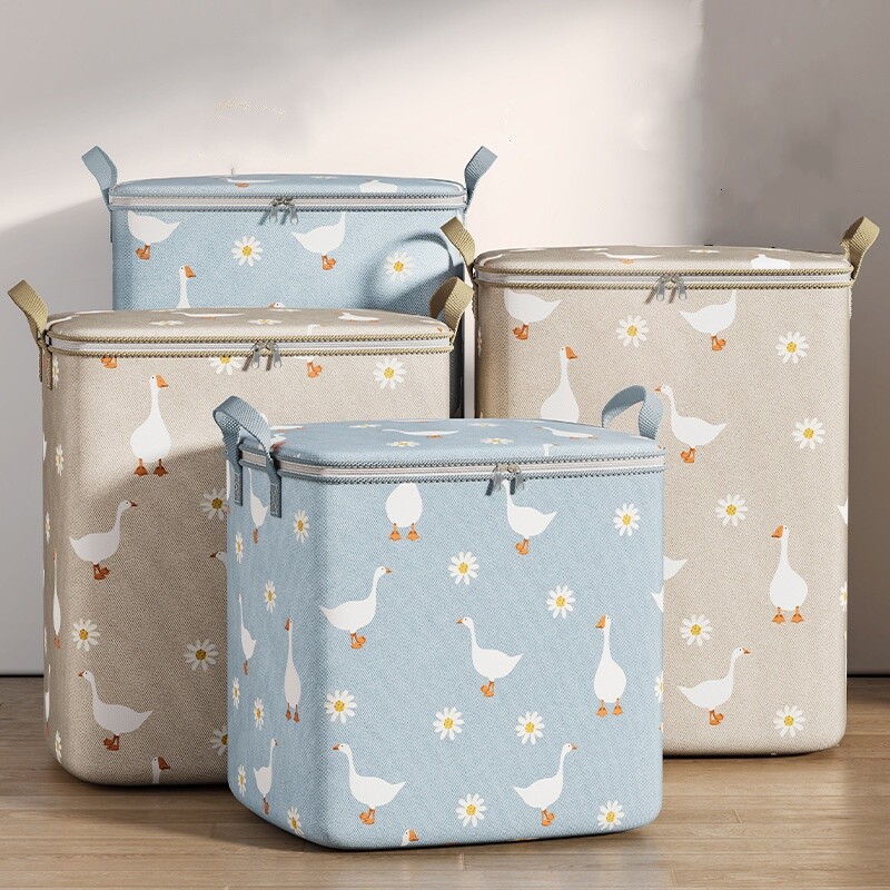 1kom netkani poplun Vreća za pohranu odjeće Organizatori ormara velikog kapaciteta koji štedi prostor Sklopiva kutija za pohranu ormar otporna na prašinu