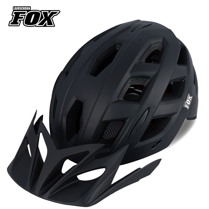 Ανδρικό κράνος ποδηλάτου LAIRSCHDAN FOX κράνος MTB casco bicicleta Mountain Bike Casco Ciclismo Hombre Μαύρο ματ ποδηλατικό κράνος